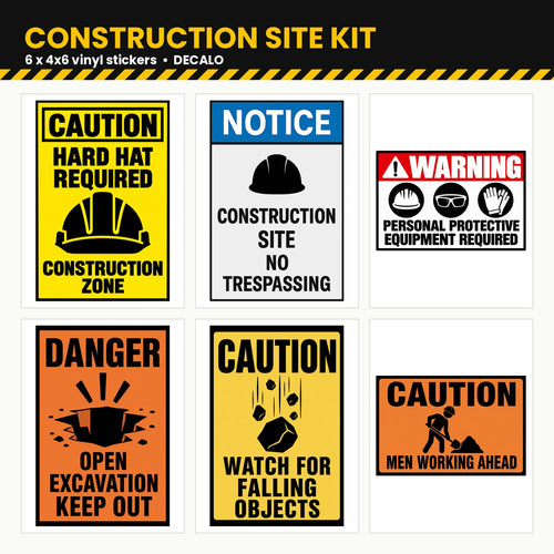 Construction & PPE Stickers