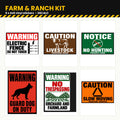Farm & Ranch Kit: 6 warning stickers