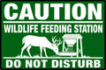Caution Wildlife Feeding Station Do Not Disturb 4x6 vinyl sticker