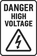Danger High Voltage 4x6 vinyl sticker