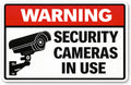 Security Camera Warning 4x6 vinyl sticker