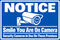 Notice Smile You Are On Camera Video Surveillance 4x6 vinyl sticker