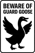 Beware Of Guard Goose 4x6 vinyl sticker
