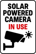 Solar Powered Camera In Use 4x6 vinyl sticker