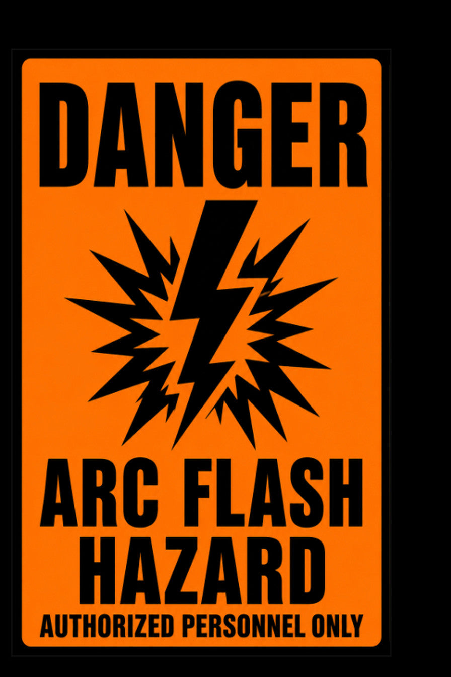 Danger Arc Flash Hazard 4x6 vinyl sticker