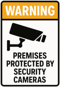 Premises Protected By Security Cameras 4x6 vinyl sticker