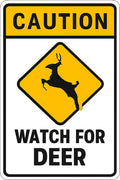 Watch For Deer 4x6 vinyl sticker