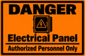 Danger Electrical Panel Keep Clear 4x6 vinyl sticker