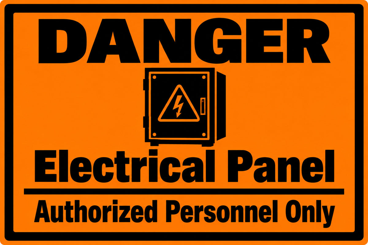 Danger Electrical Panel Keep Clear 4x6 vinyl sticker