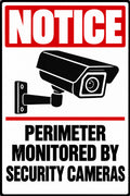 Notice Perimeter Monitored By Security Cameras 4x6 vinyl sticker