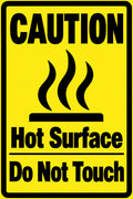 Caution Hot Surface Do Not Touch 4x6 vinyl sticker