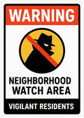 Neighborhood Watch 4x6 vinyl sticker
